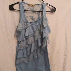 Ruffle tank top